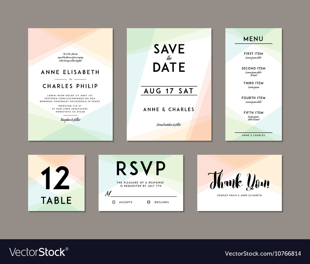 Wedding Stationery Set - Modern & Elegant