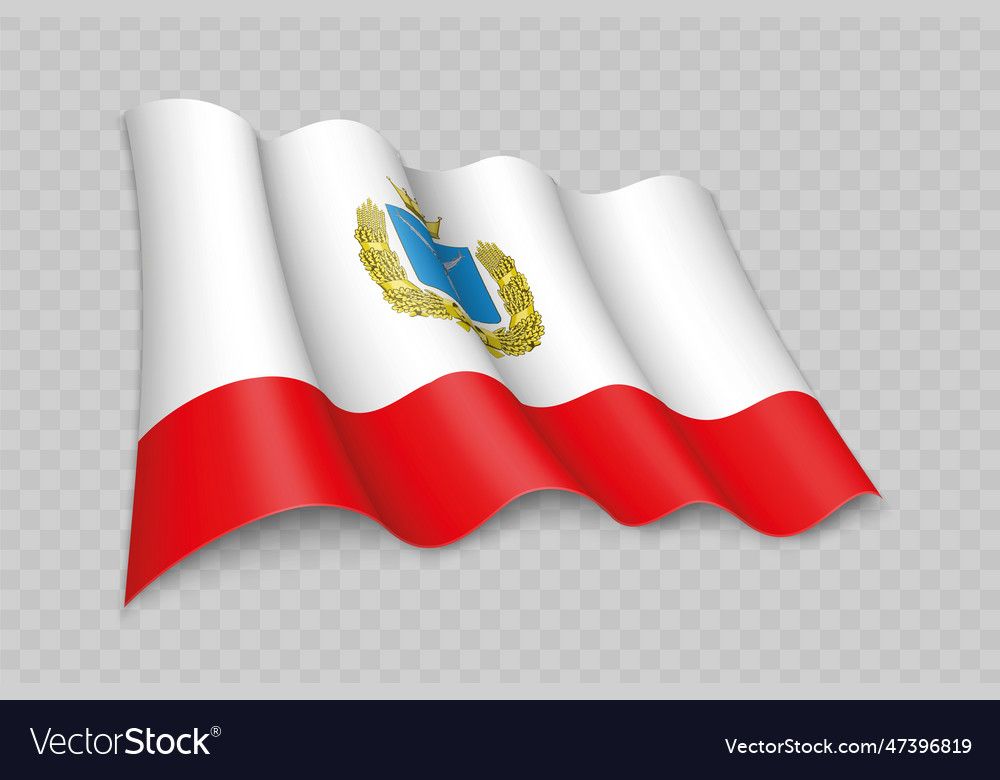 3d realistic waving flag of saratov oblast