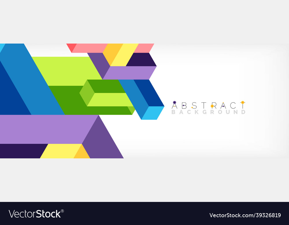 Abstract background 3d cubes cubic elements vector image Abstract background 3d cubes cubic elements