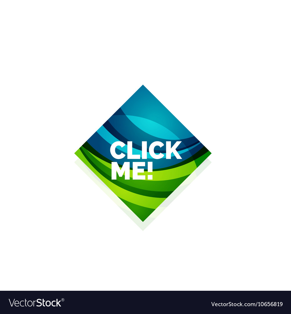 Abstract square button template