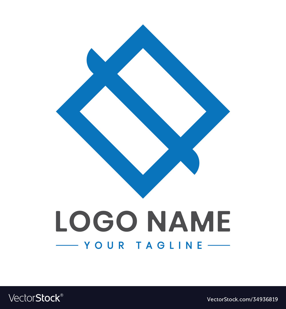 Abstract square company logo