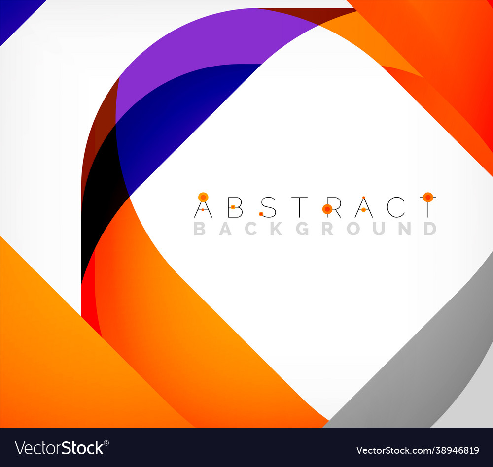 Abstract square shape with overlapping waves vector image Abstract square shape with overlapping waves
