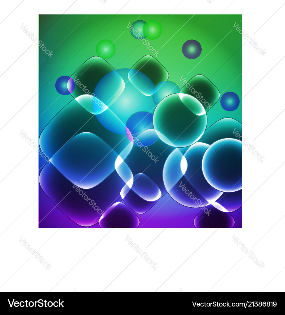 Green bubbles background Royalty Free Vector Image