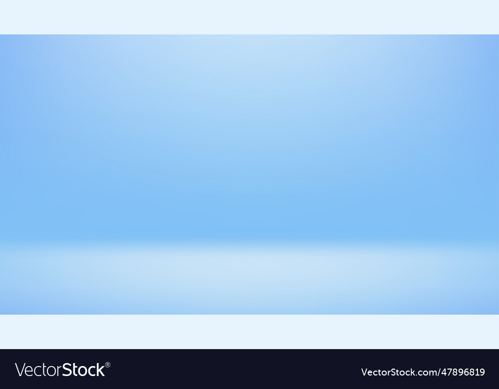 Light blue gradient abstract background studio vector image Light blue gradient abstract background studio