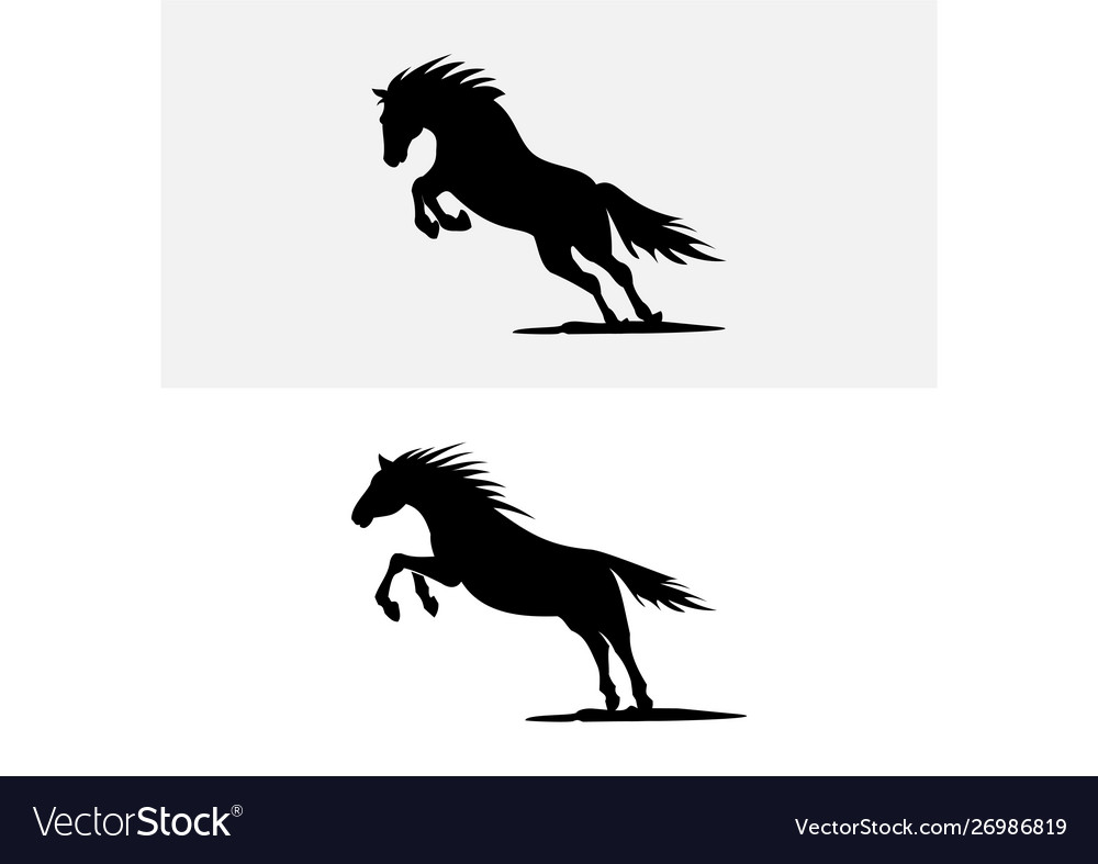 Featured image of post Horse Running Vector Logo : Knight riding a horse silhouette.