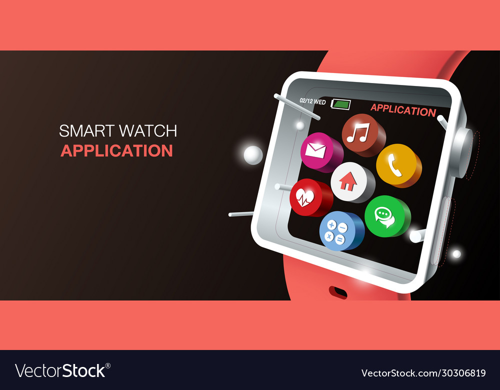 Smart watches with function on application