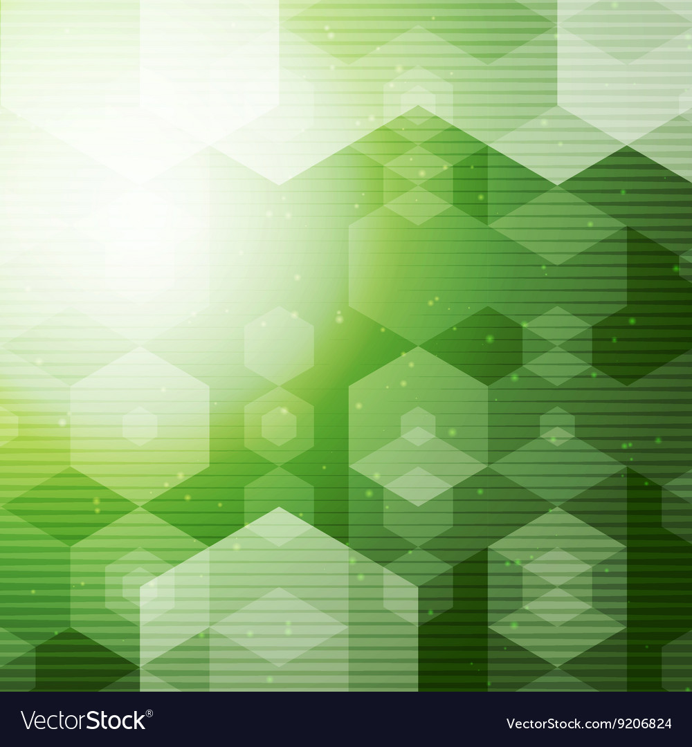 Abstract Geometric Hexagonal Space