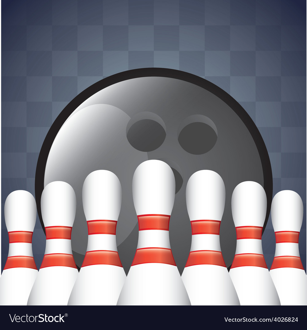 Bowling sport Royalty Free Vector Image - VectorStock