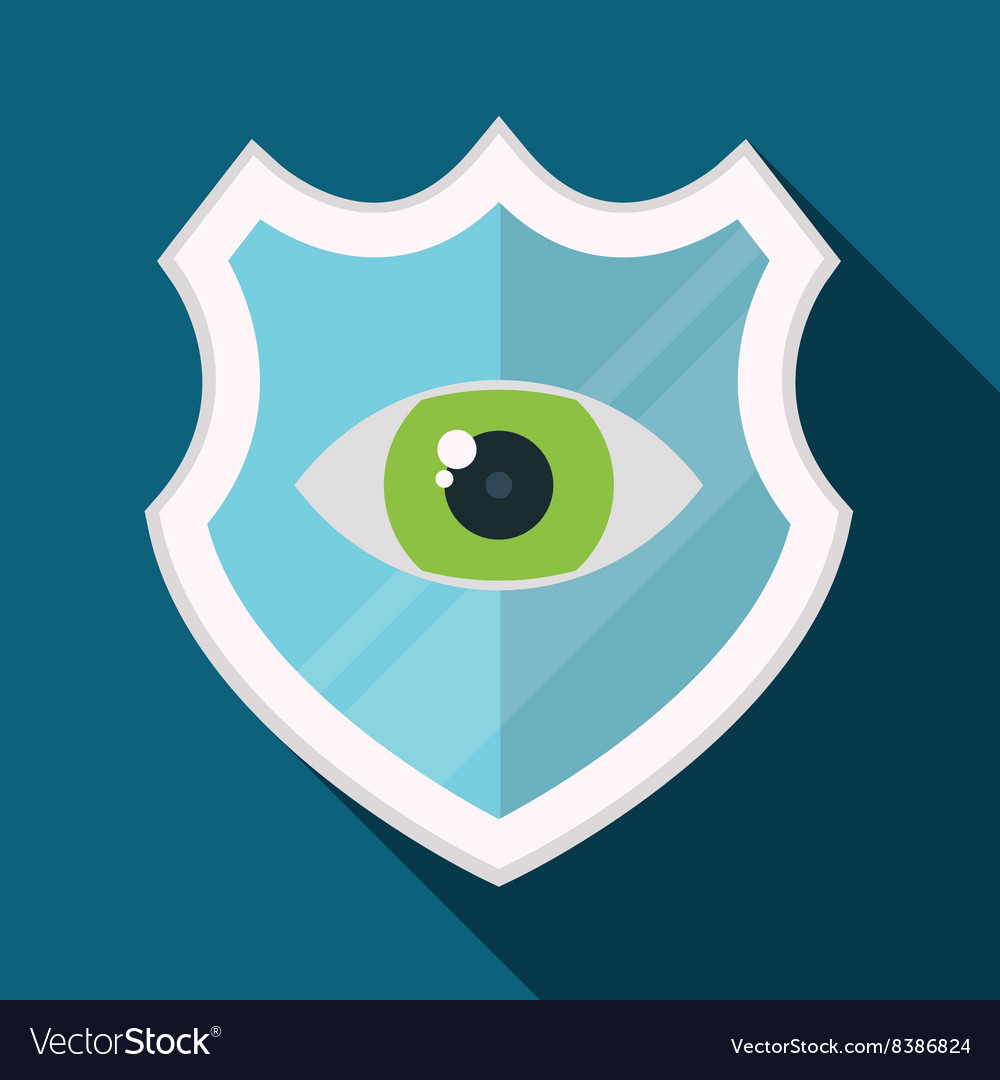 Colorful design of security system Royalty Free Vector Image