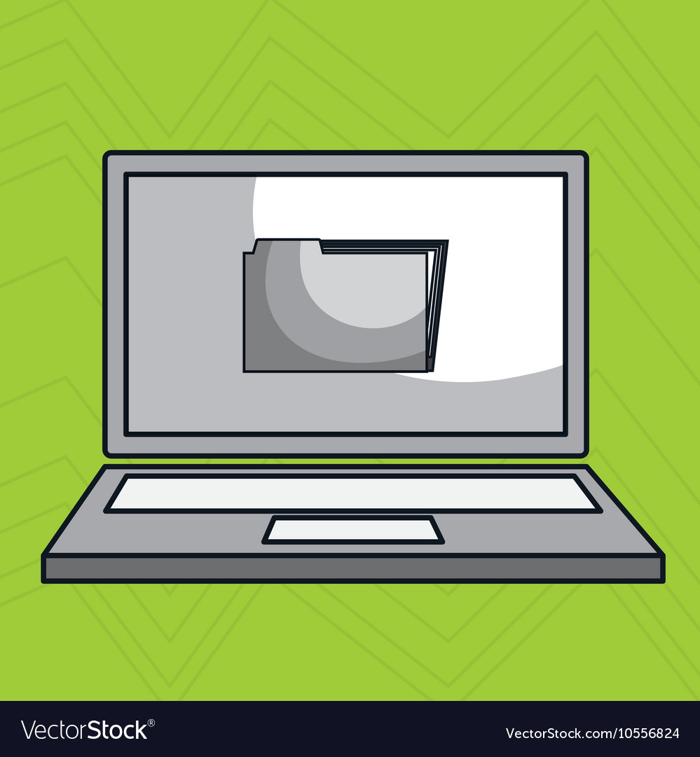 Laptop computer data icon