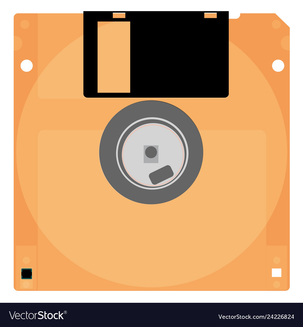 Old floppy outdated computer technology