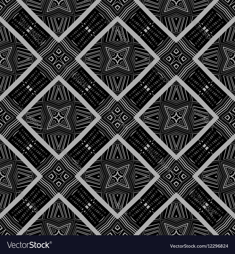 Ornamental seamless line pattern