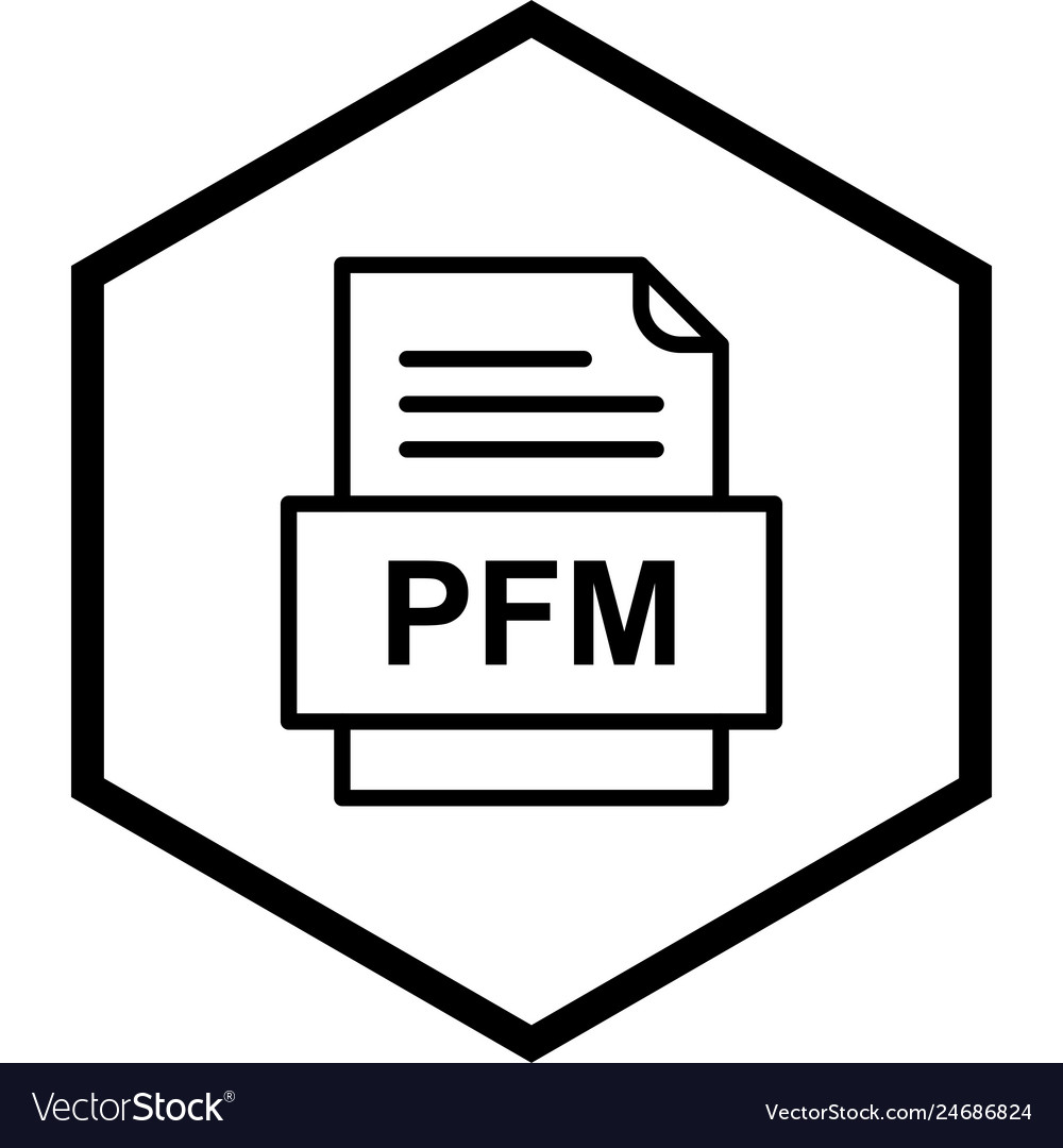 Pfm file document icon