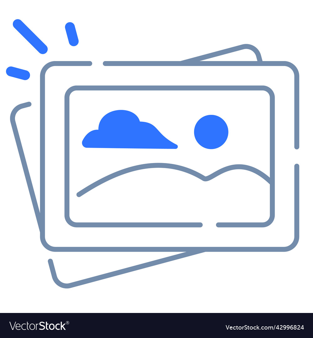 Picture image empty state single isolated icon