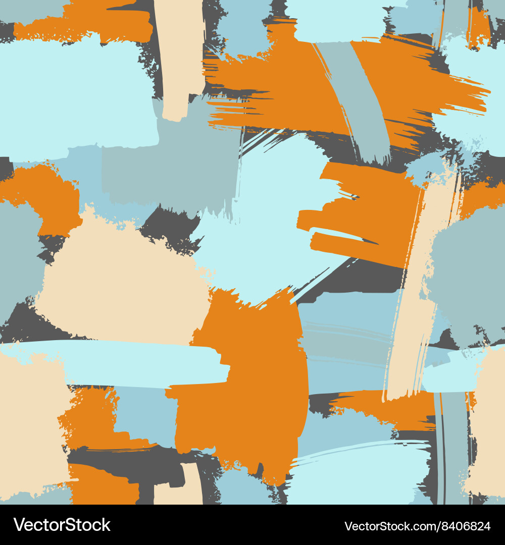 Seamless brush strokes pattern Royalty Free Vector Image