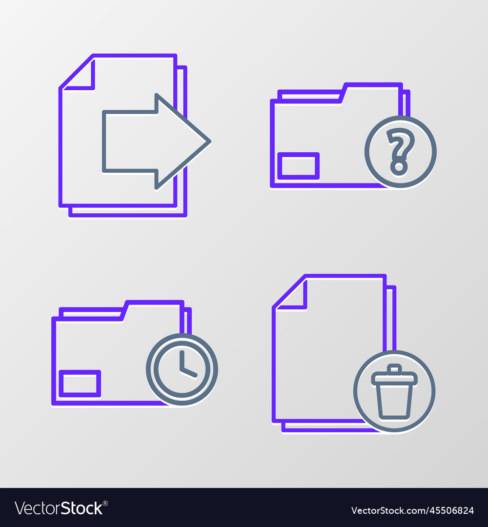 Set line delete file document folder