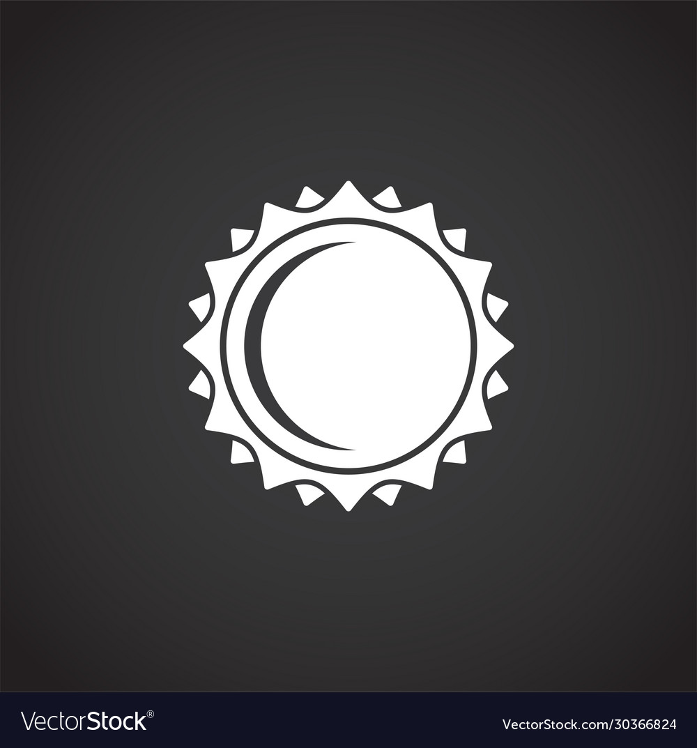 Sun related icon on background for graphic and web Vector Image Sun related icon on background for graphic and web