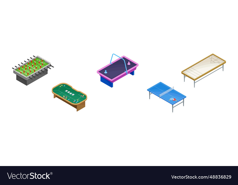 Board games playing field and tables set vector image Board games playing field and tables set