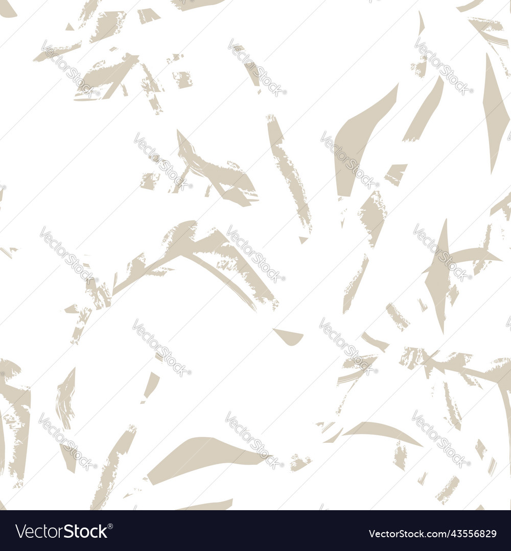 Brushstroke tropical leaf seamless pattern design