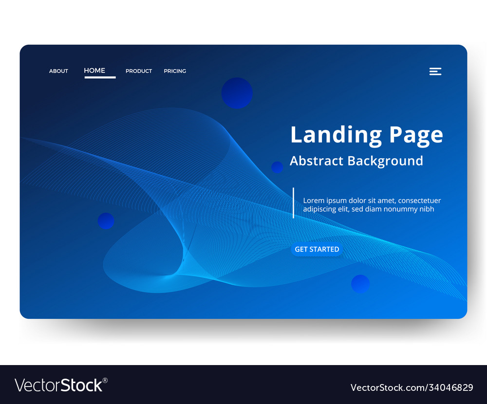 Fluid colorful abstract landing page background