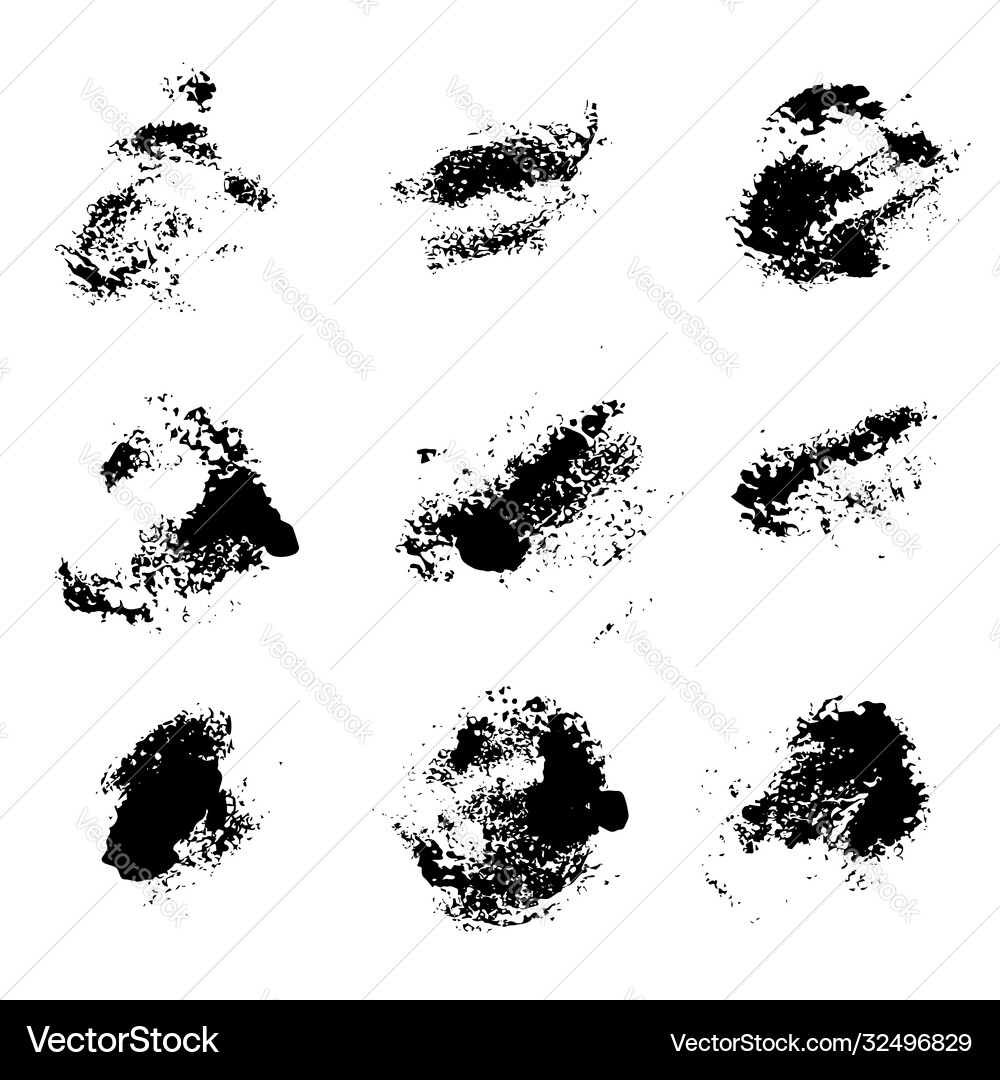 Grunge texture set 1 Royalty Free Vector Image