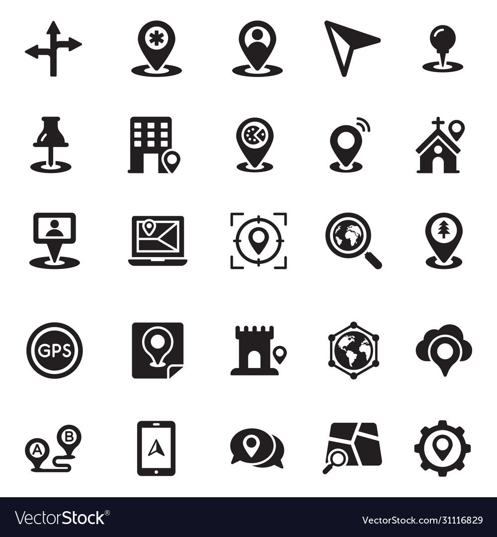 Navigation & Location Icons