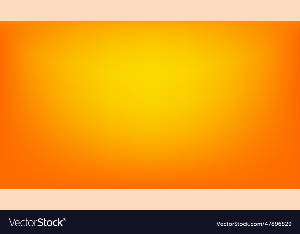 Orange gradient abstract background studio empty vector image Orange gradient abstract background studio empty