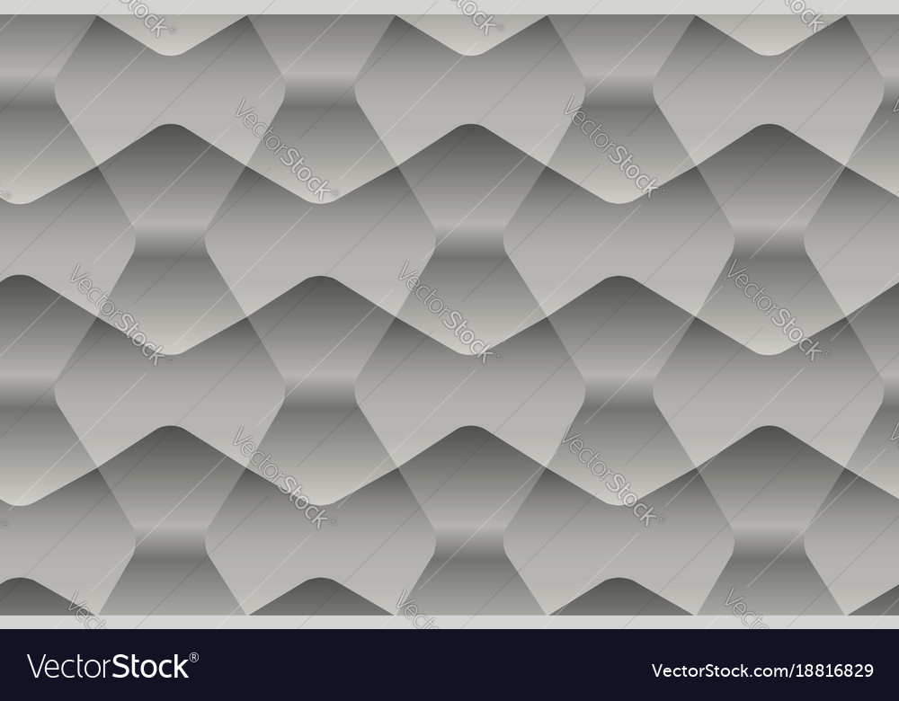 Seamless abstract gray pattern with geometric 3d