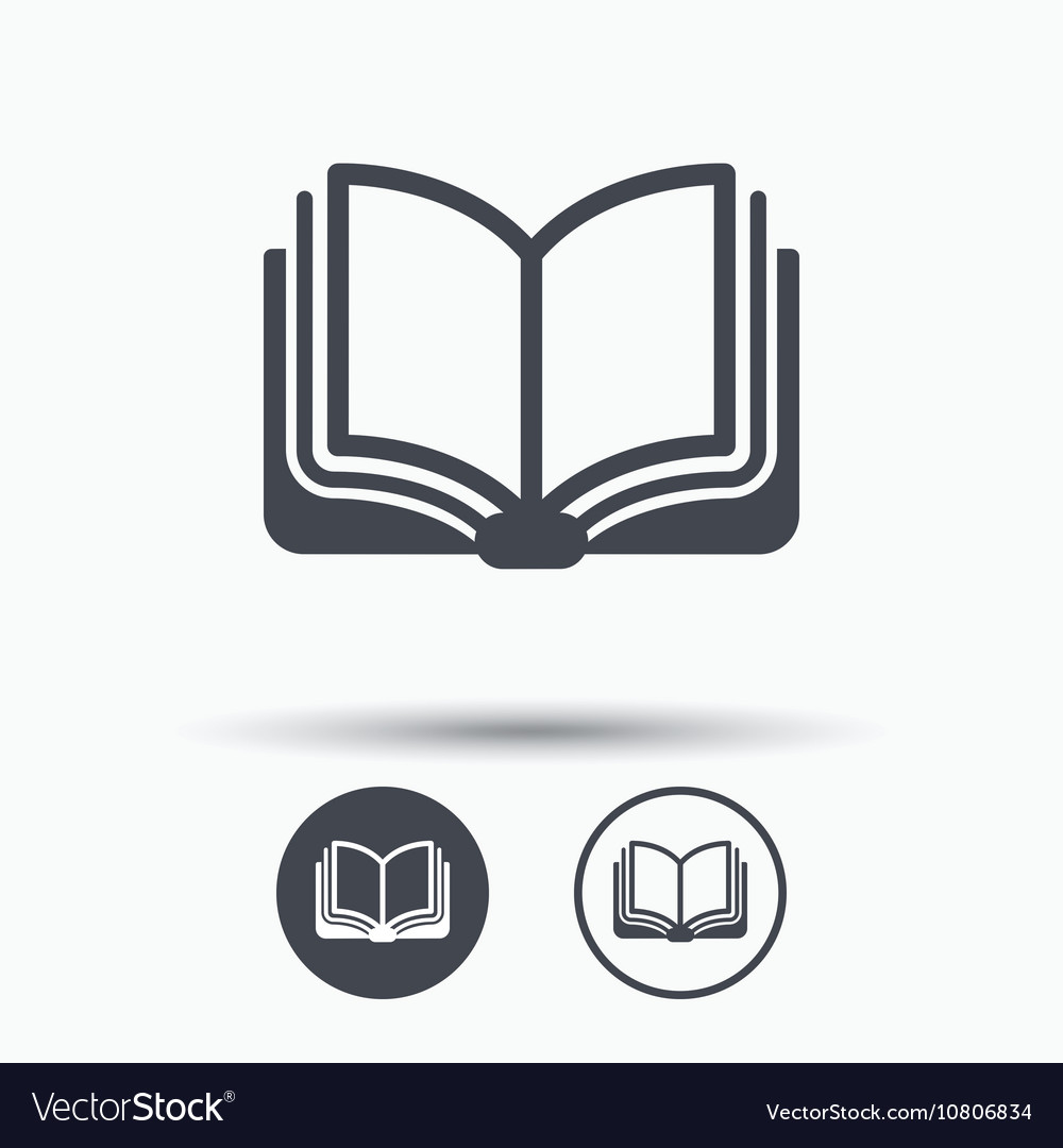 Book icon study literature sign