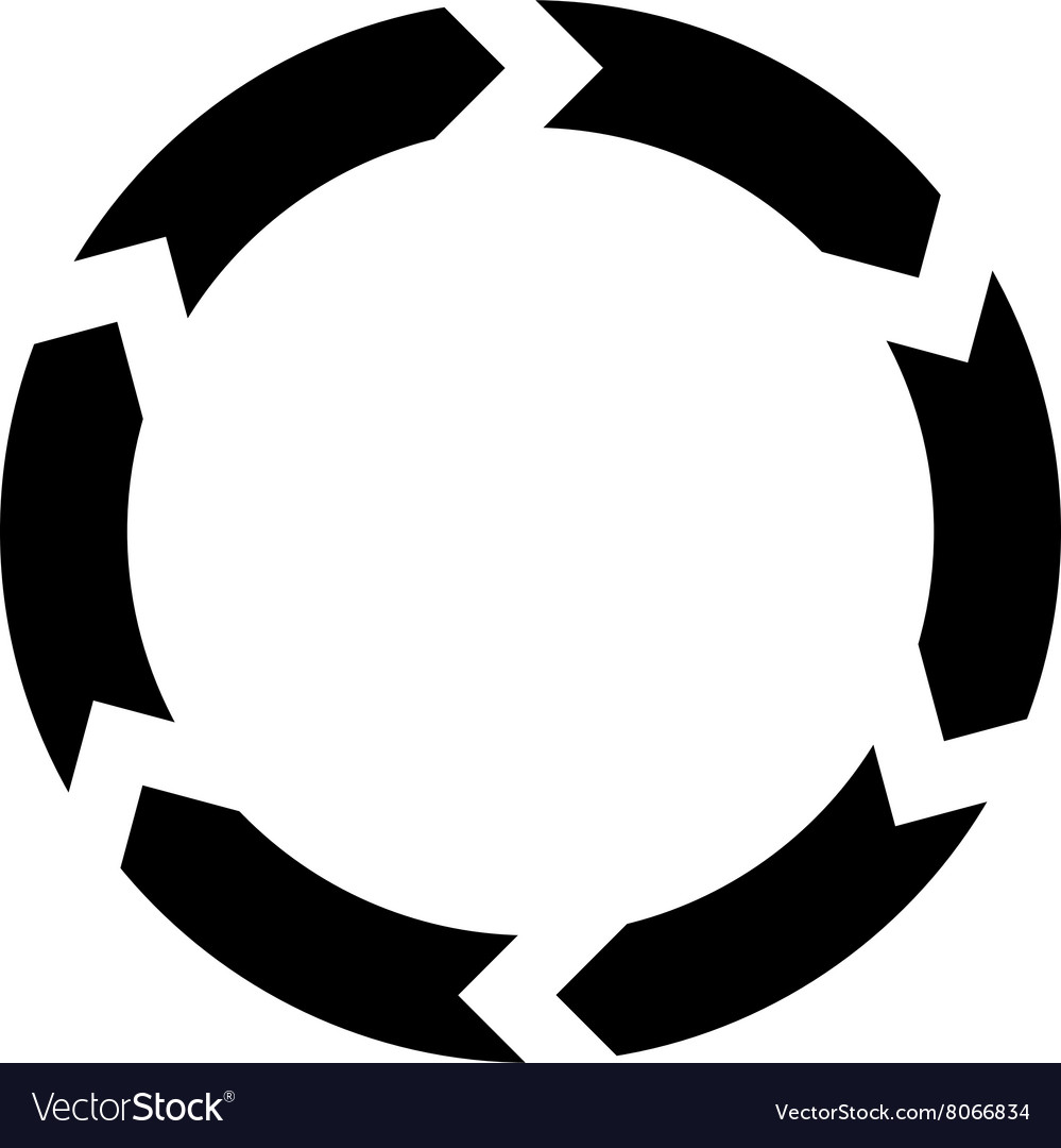 Circulation flat icon Royalty Free Vector Image