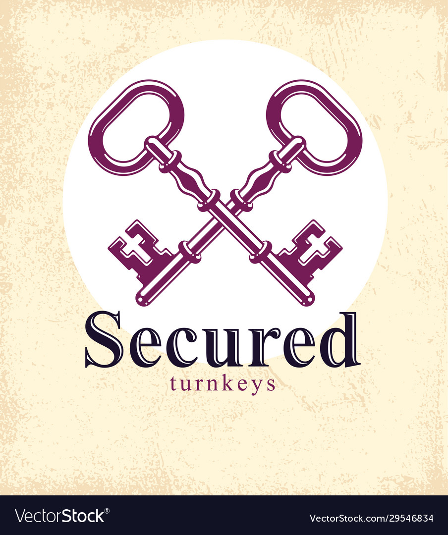 Crossed keys protected secret electronic data