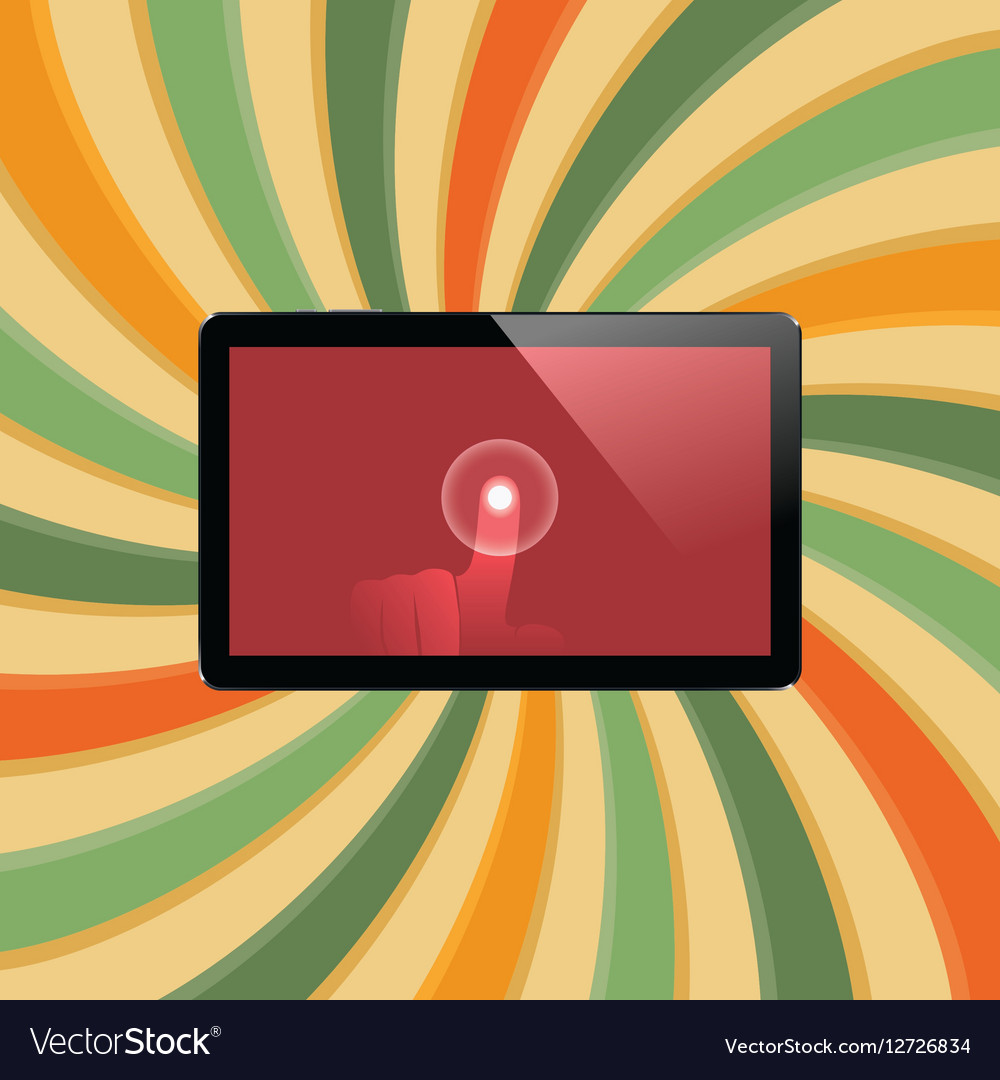 Digital tablet with shiny sensor screen touch