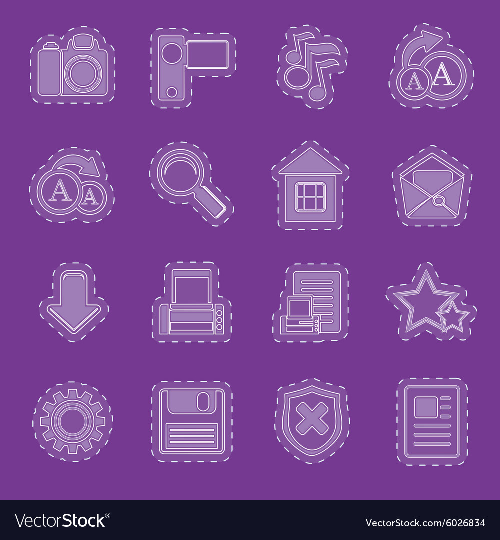 Simple internet and website icons
