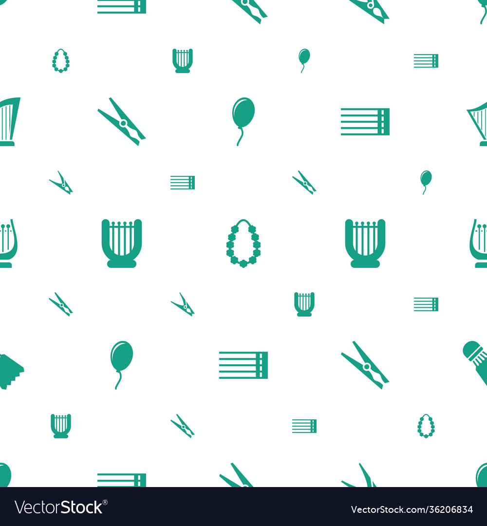 String icons pattern seamless white background