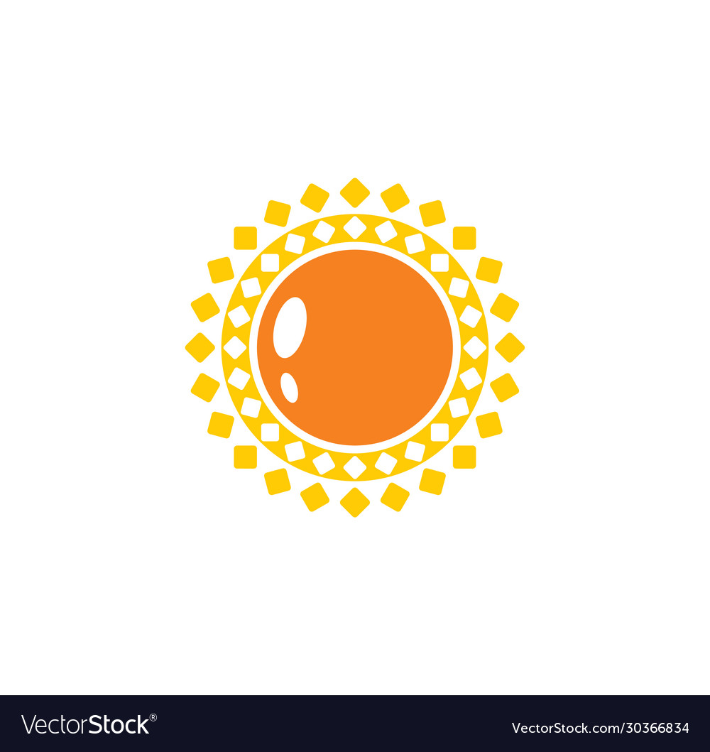 Sun related icon on background for graphic and web Vector Image Sun related icon on background for graphic and web