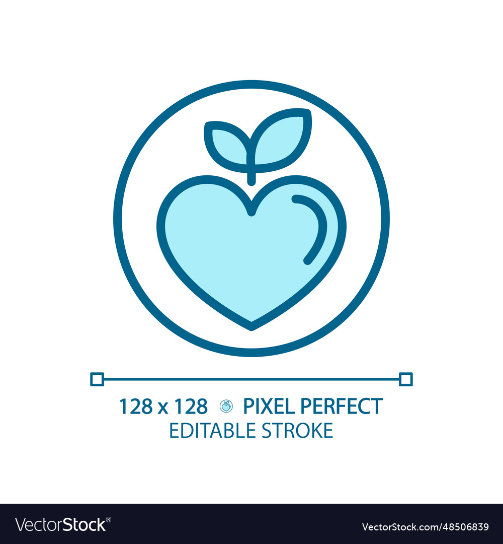 2d customizable thin linear blue healthy food icon