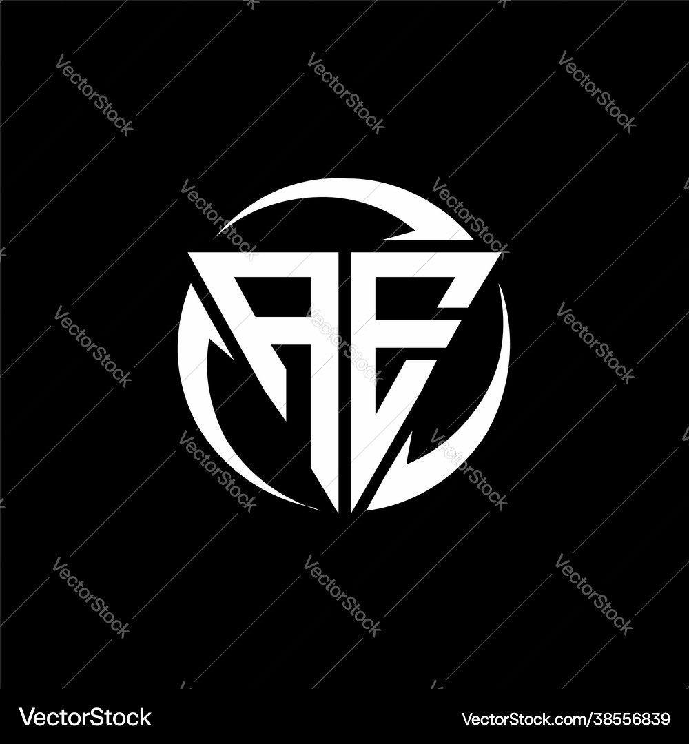 Ae logo monogram design template Royalty Free Vector Image