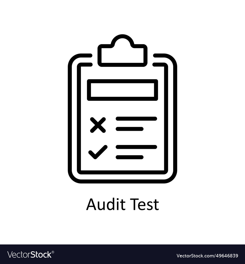 Audit test outline icon design