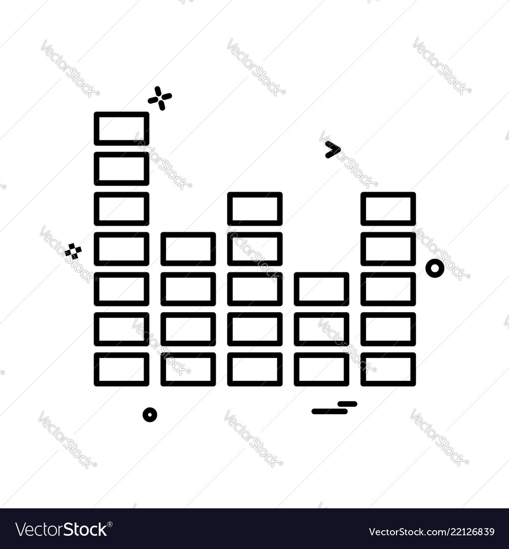 Bar graph icon design vector image Bar graph icon design