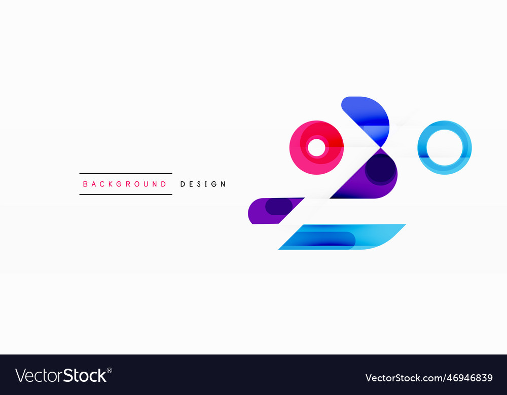 Circle minimal abstract background design vector image Circle minimal abstract background design