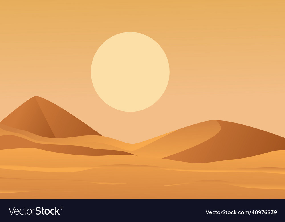 Desert Sunset Landscape
