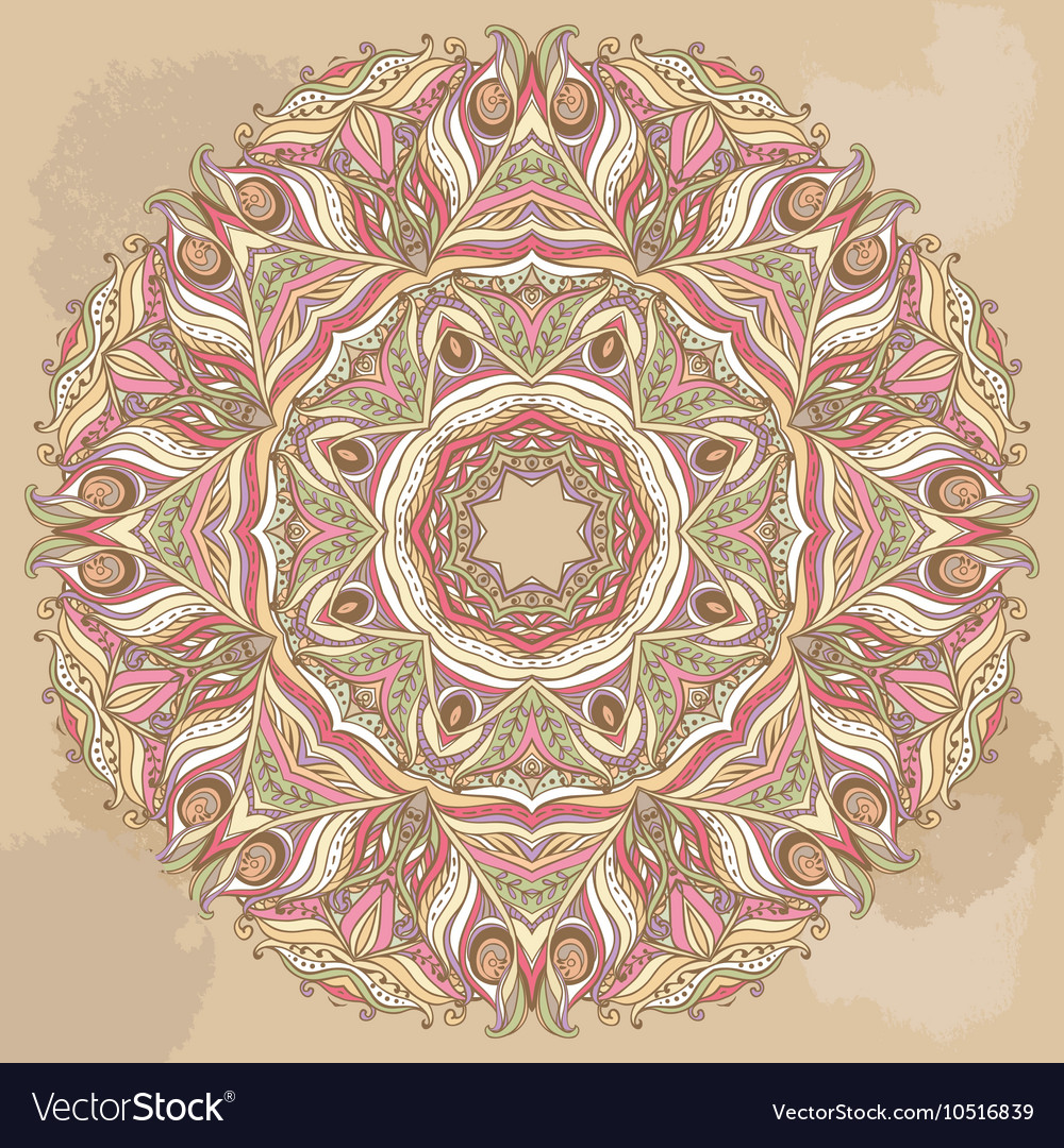 Doily round lace pattern circle background