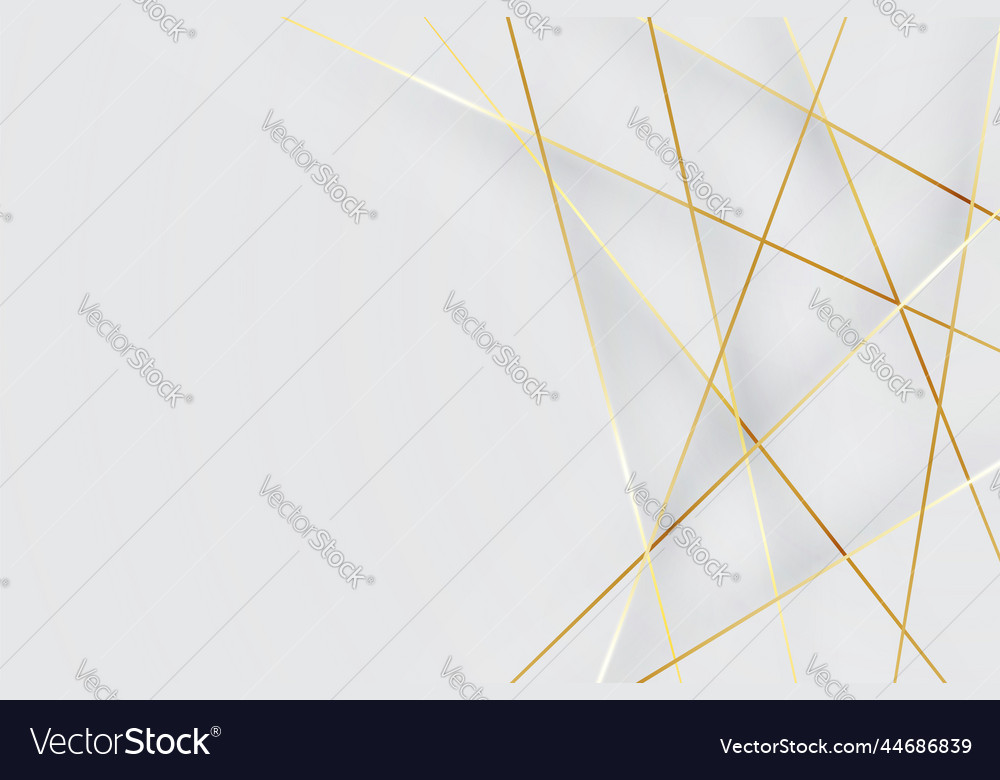 Elegant layered shape background with golden lines
