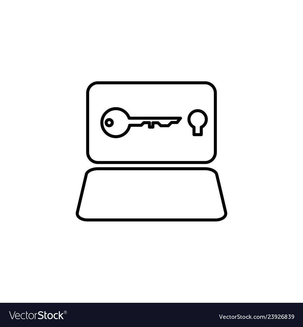 Hacker computer icon on white background can Vector Image Hacker computer icon on white background can