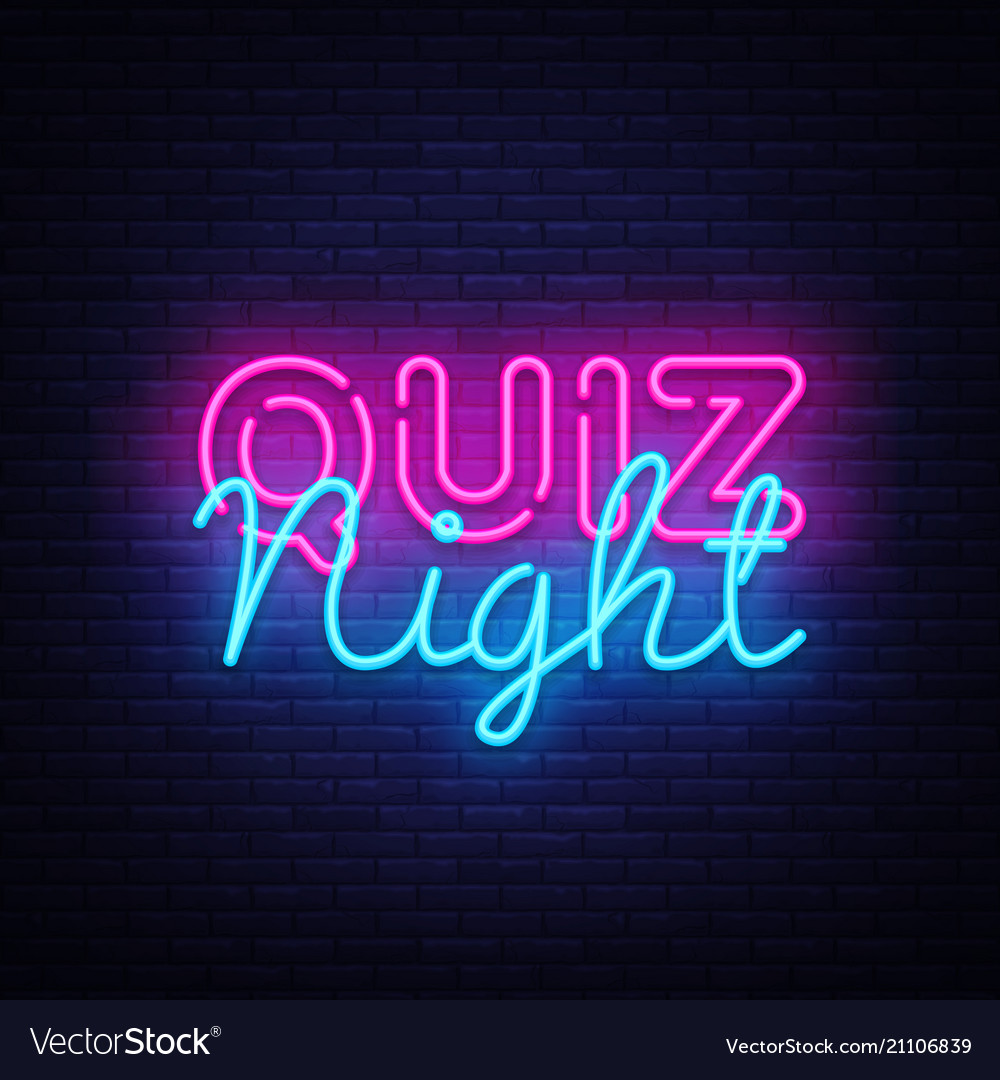 Quiz night announcement poster design Royalty Free Vector Regarding Trivia Night Flyer Template Free