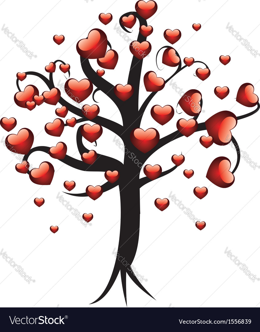 Tree with hearts