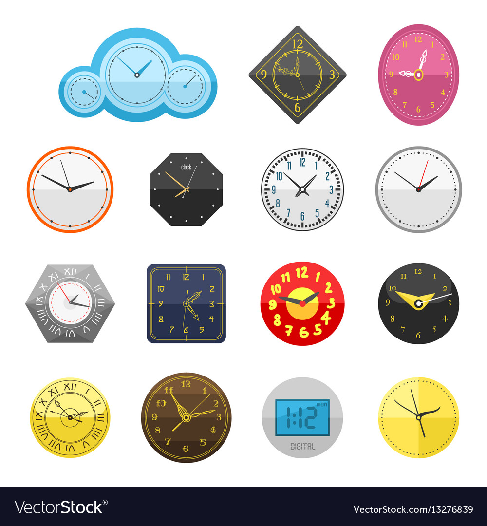 Wall clock circle sign with chronometer pointer