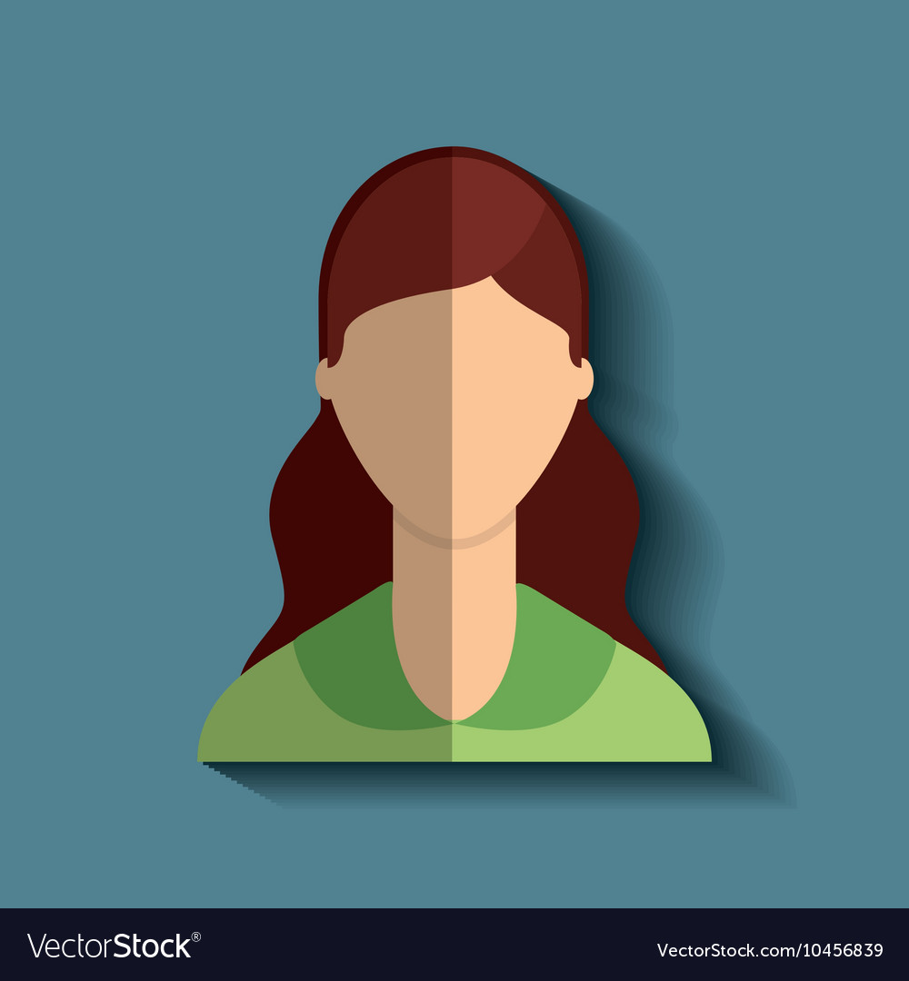 Young woman female avatar Royalty Free Vector Image