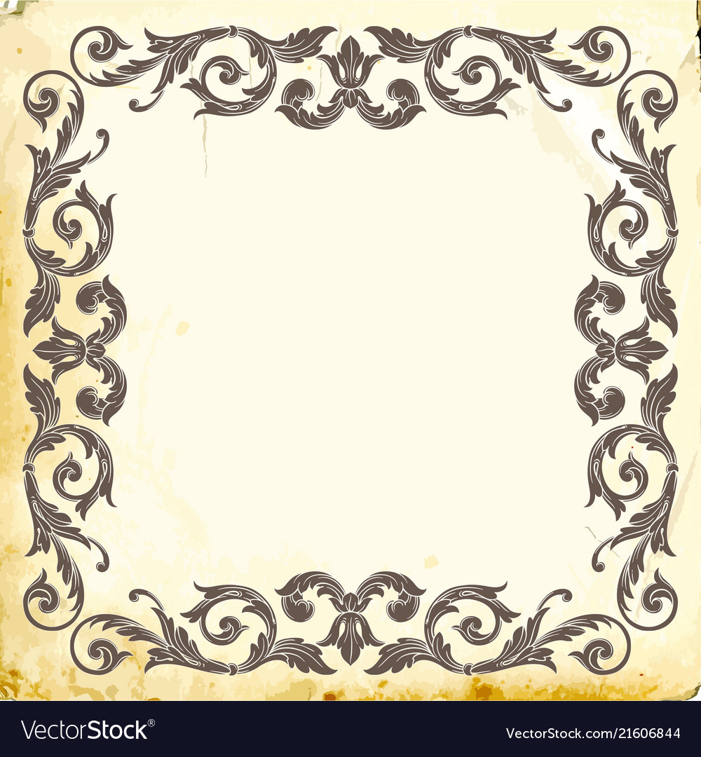 Baroque of vintage elements for design Royalty Free Vector