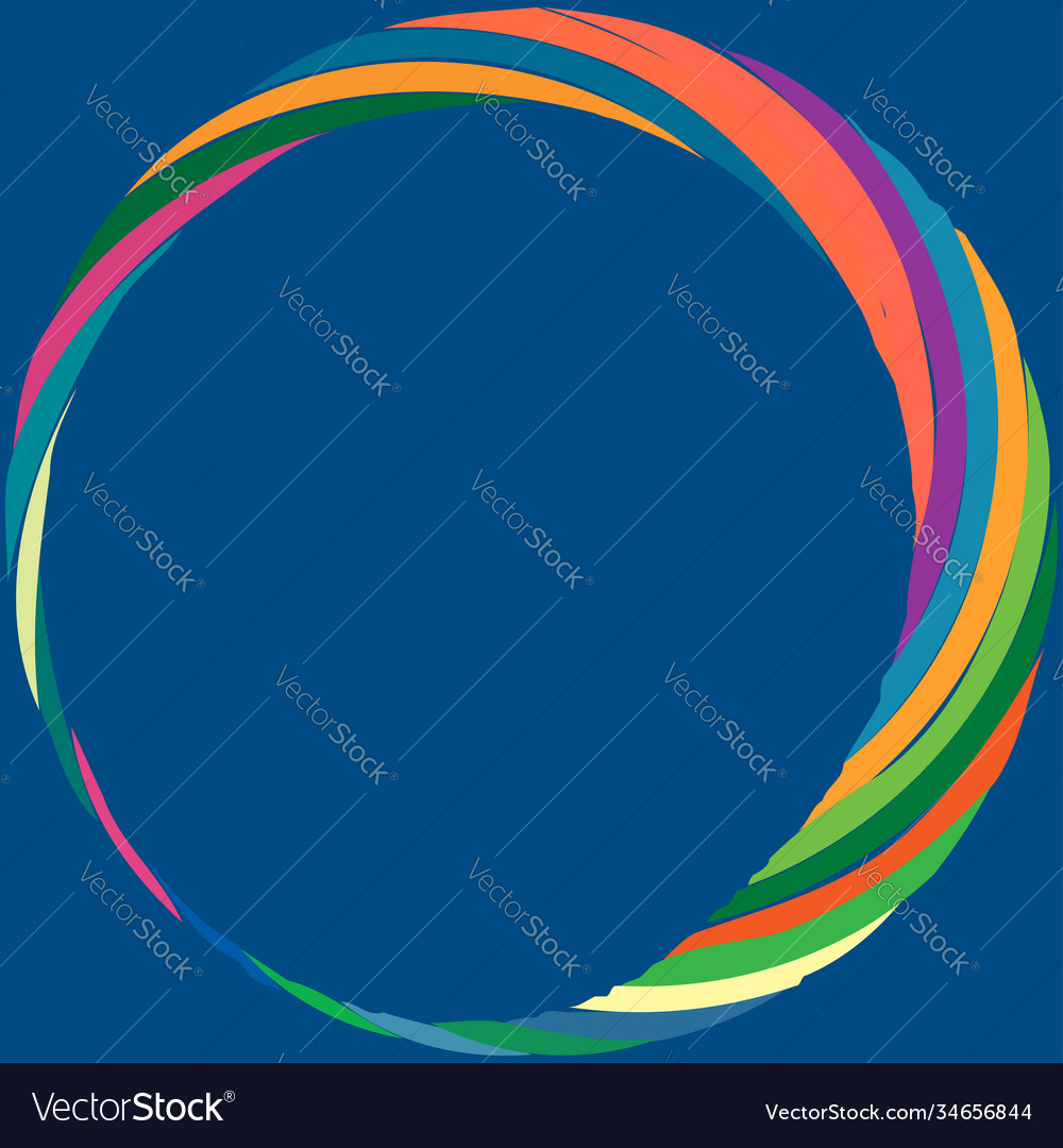 Circular spiral swirl twirl design element